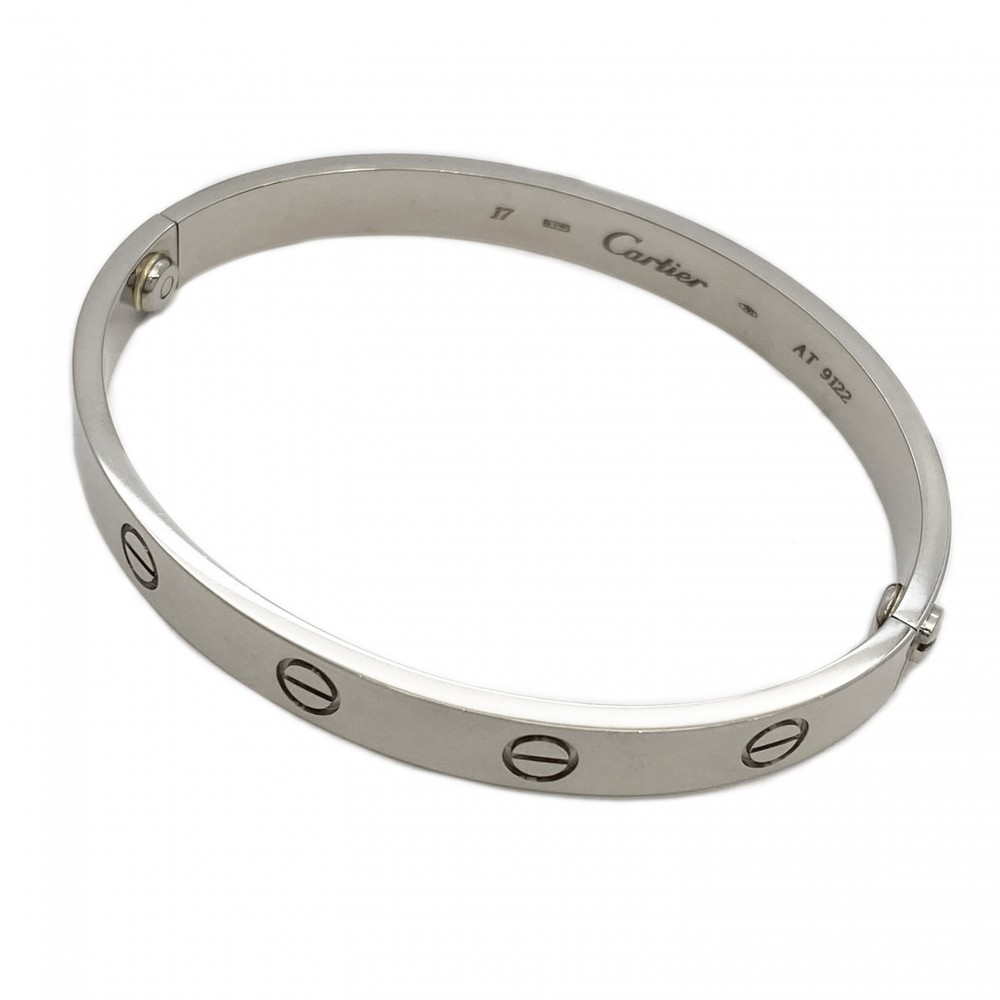 Cartier Love Bangle Bracelet White Gold
